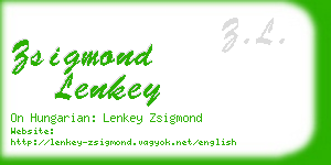 zsigmond lenkey business card